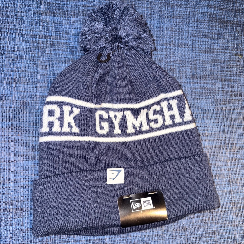 Gymshark Navy Pom-Pom Beanie